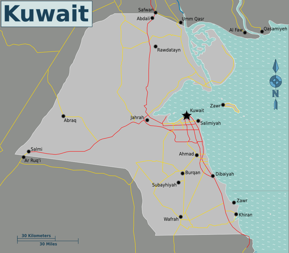 [Update] Bản đồ hành chính đất nước Kuwait (Kuwait Map) phóng to năm 2022 20