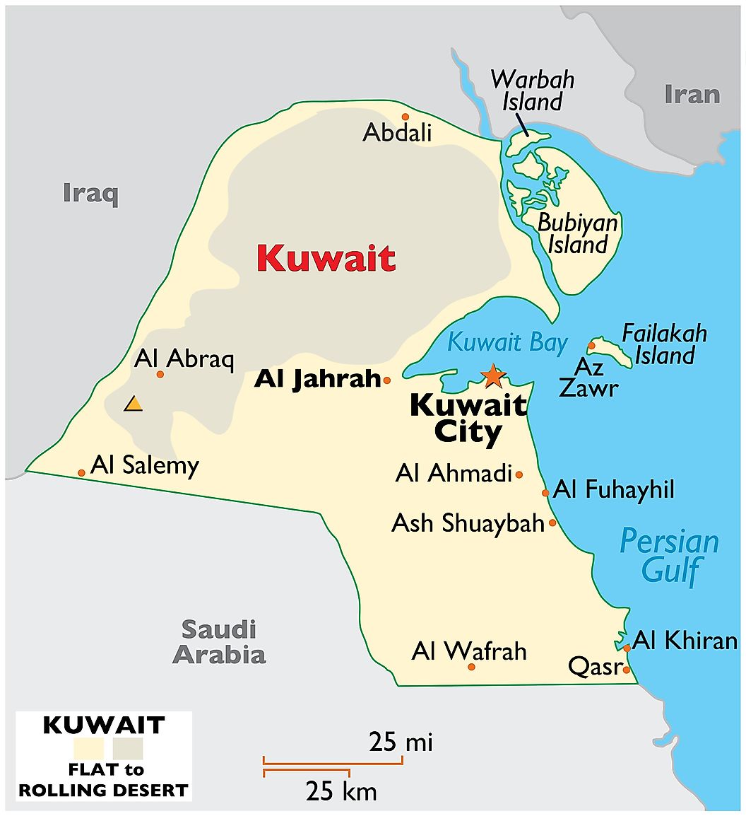 [Update] Bản đồ hành chính đất nước Kuwait (Kuwait Map) phóng to năm 2022 18