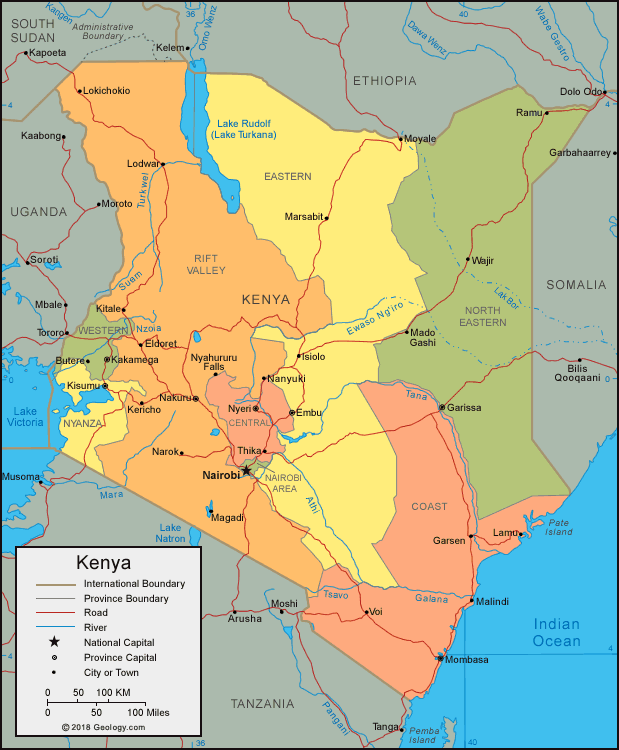 [Update] Bản đồ hành chính đất nước Kenya (Kenya Map) phóng to năm 2022 18