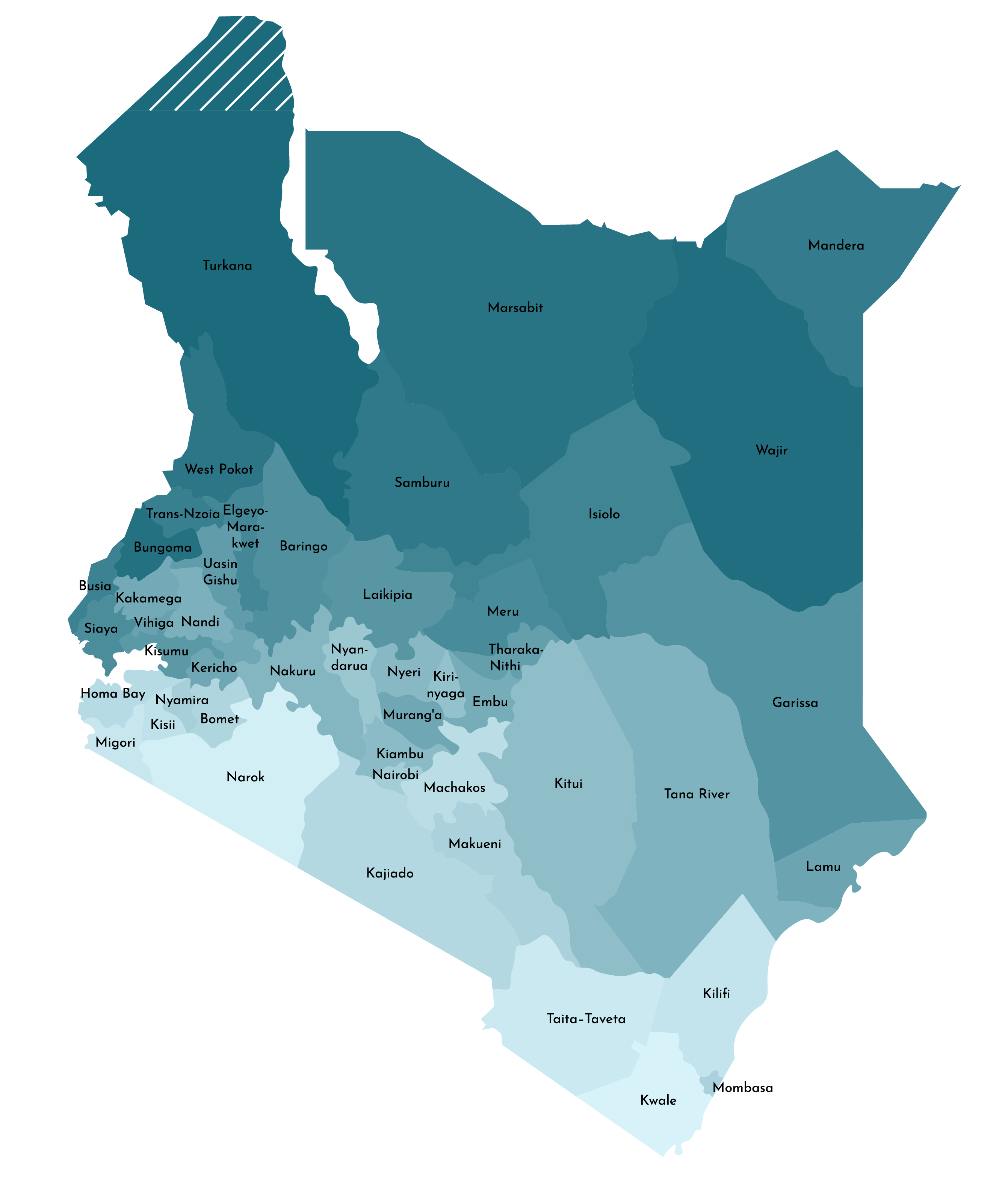 [Update] Bản đồ hành chính đất nước Kenya (Kenya Map) phóng to năm 2022 25
