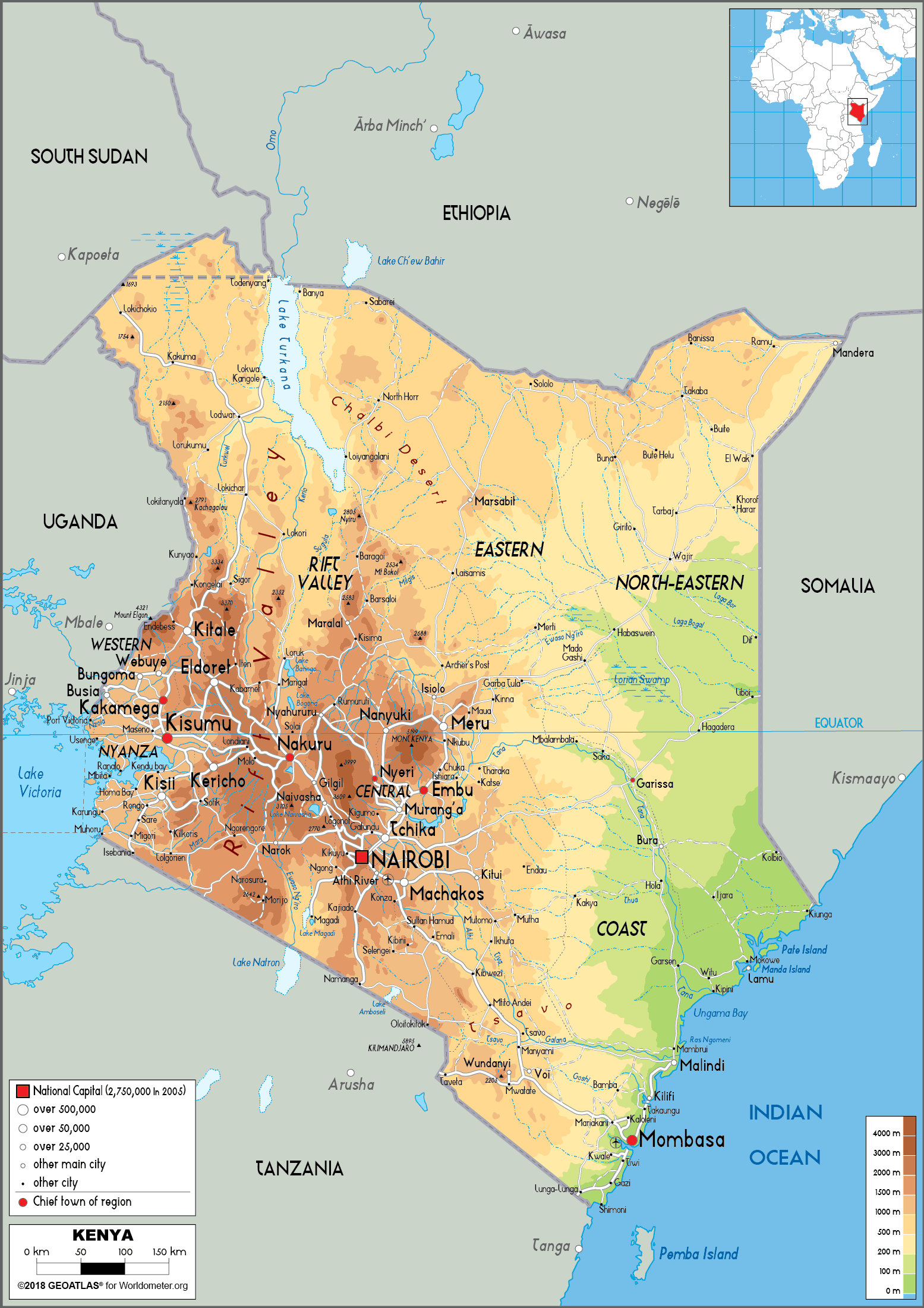 [Update] Bản đồ hành chính đất nước Kenya (Kenya Map) phóng to năm 2022 28