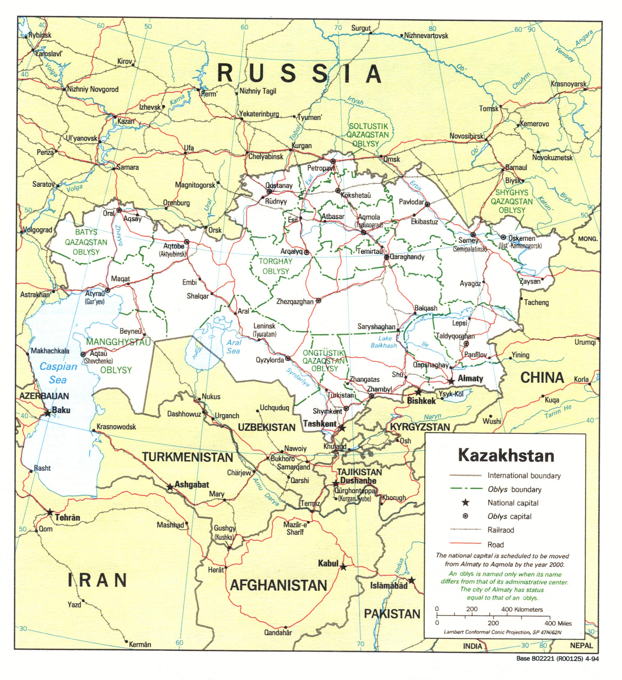 [Update] Bản đồ hành chính đất nước Kazakhstan (Kazakhstan Map) phóng to năm 2022 21