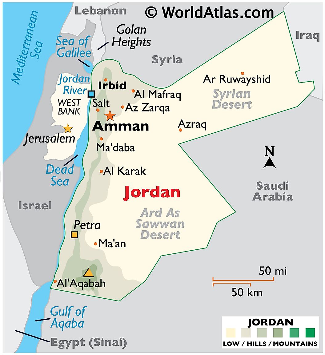 [Update] ​​​​​​​Bản đồ đất nước Jordan (Jordan Map) phóng to năm 2022 17