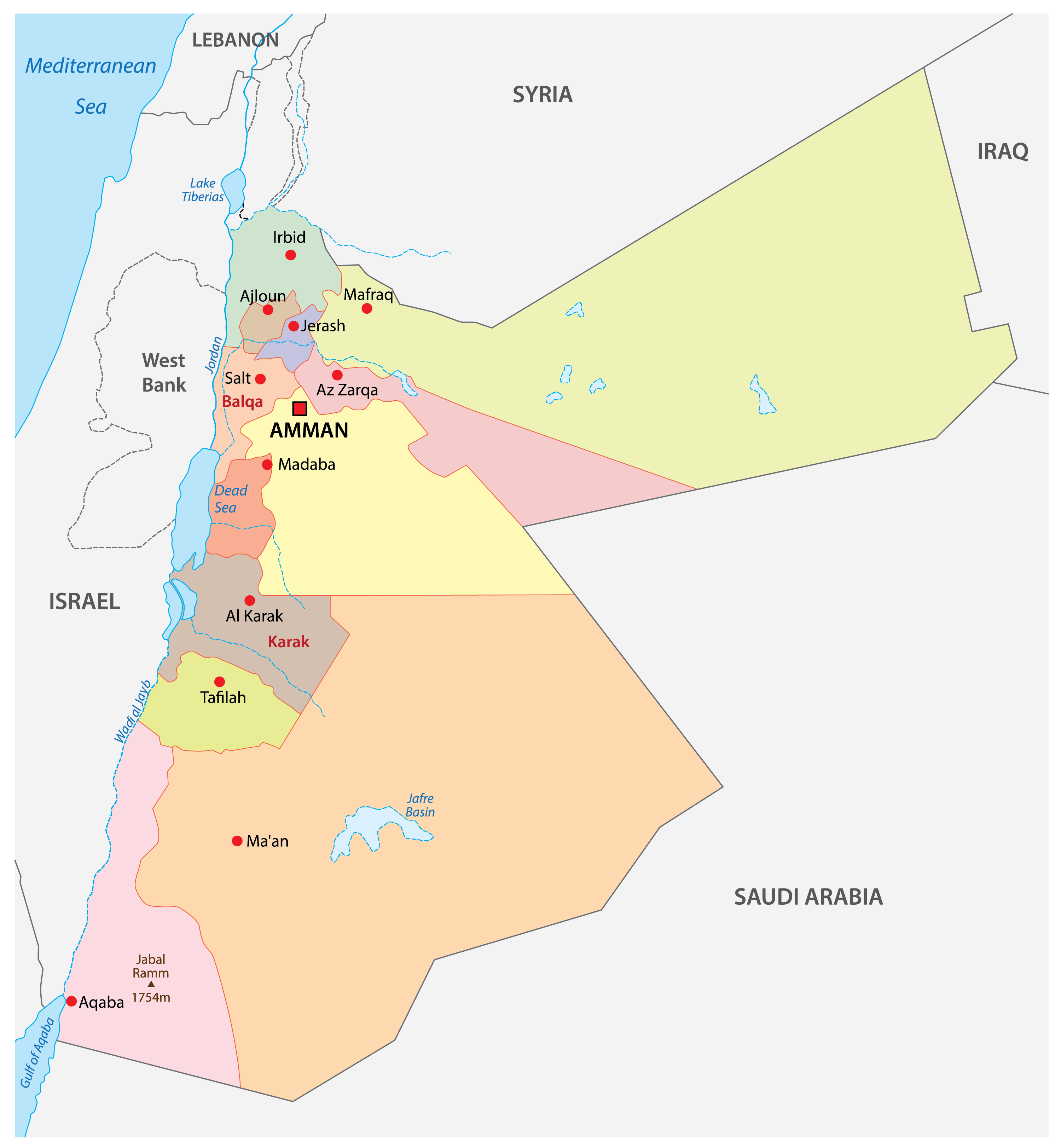 [Update] ​​​​​​​Bản đồ đất nước Jordan (Jordan Map) phóng to năm 2022 21