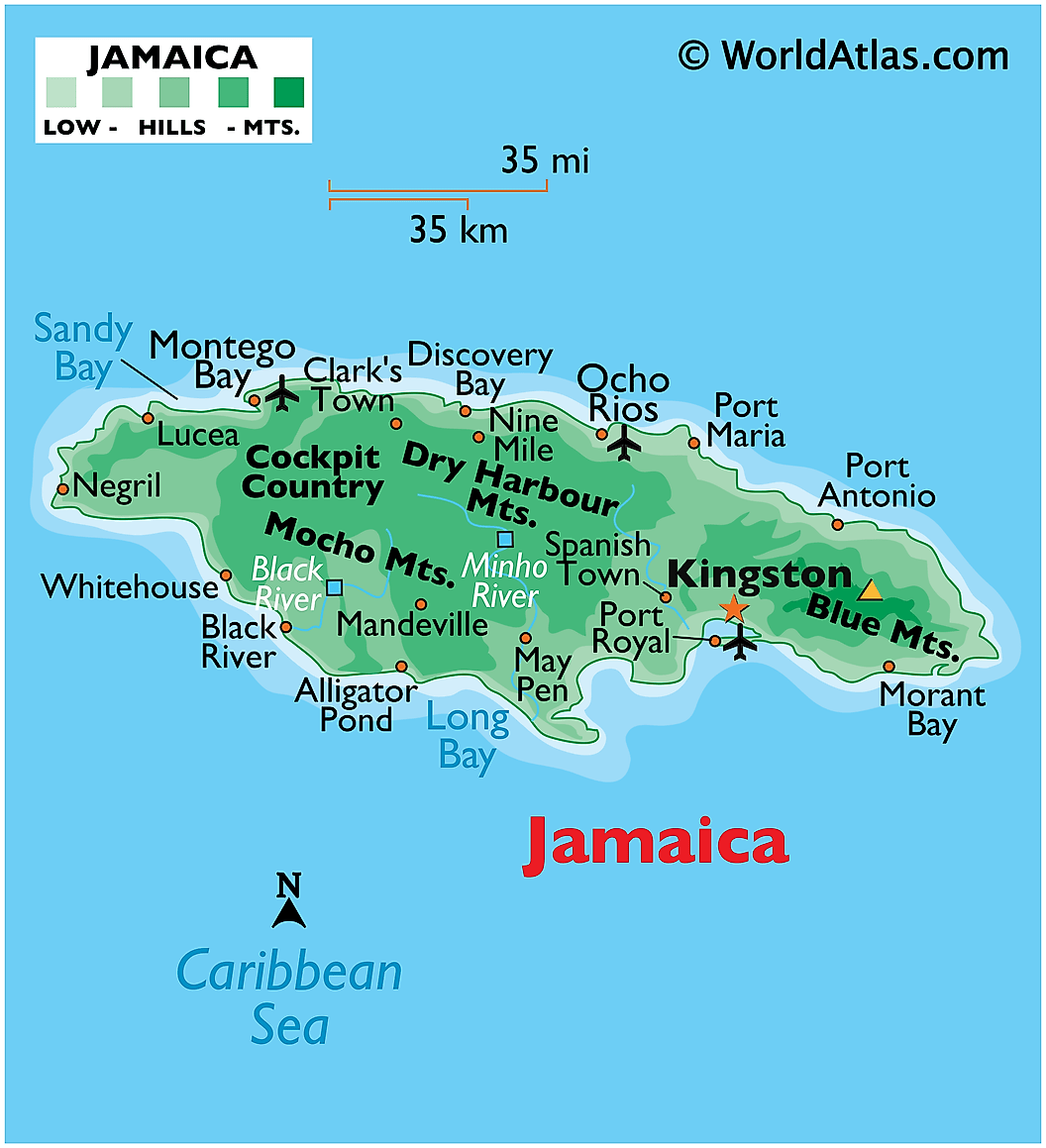 [Update] Bản đồ hành chính đất nước Jamaica (Jamaica Map) phóng to năm 2022 19