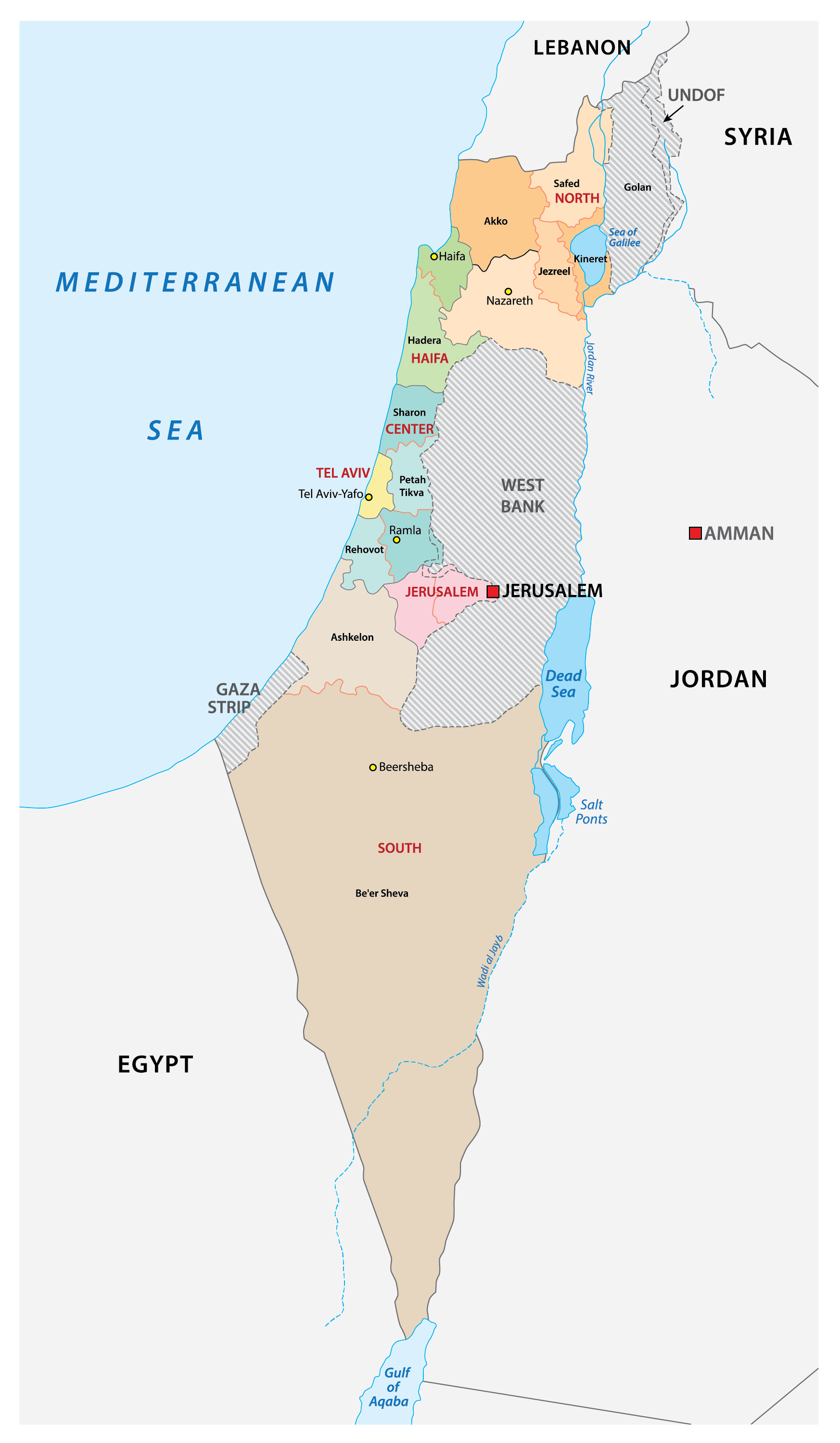 [Update] Bản đồ hành chính đất nước Israel (Israel Map) phóng to năm 2022 22
