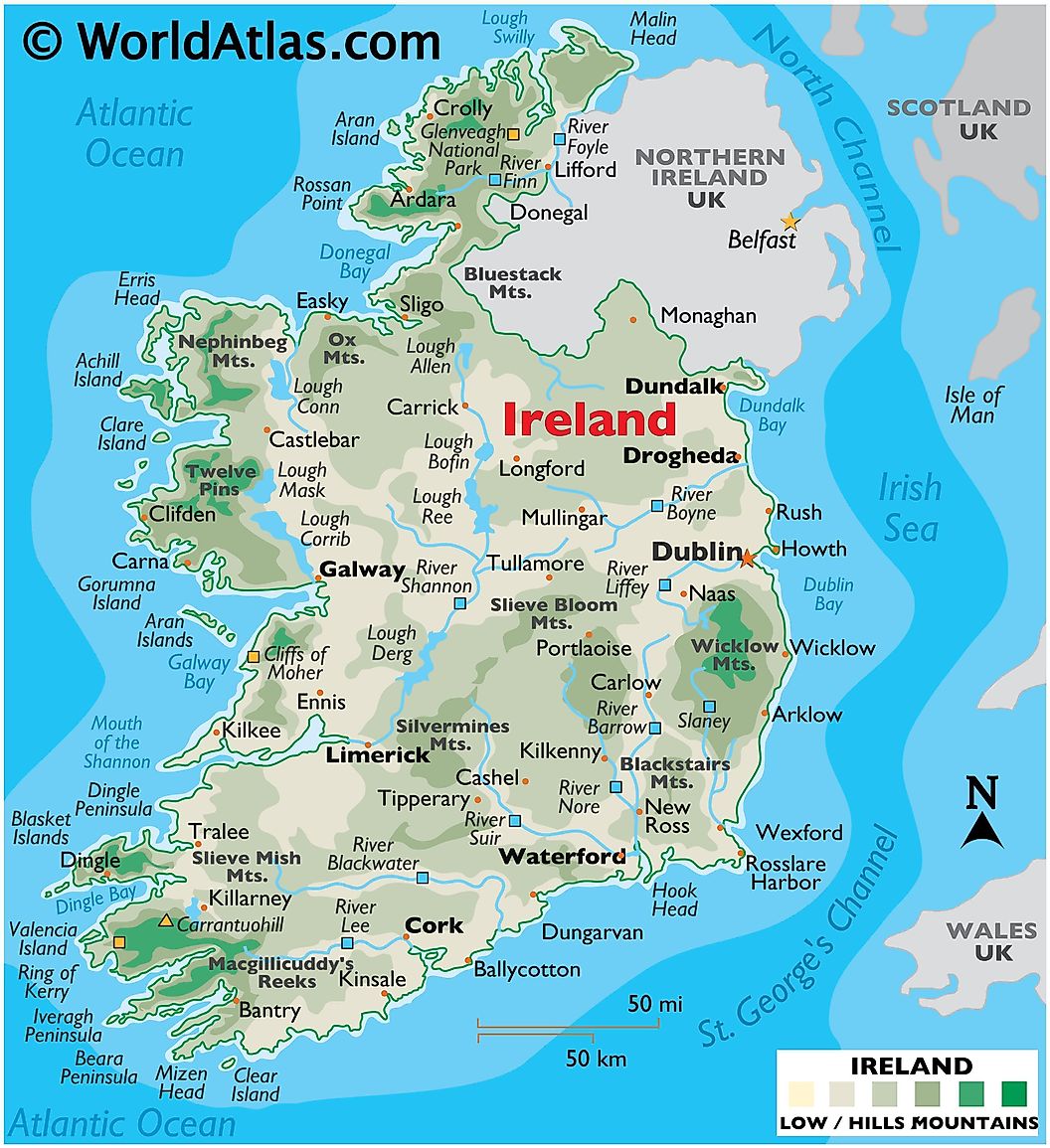 [Update] Bản đồ hành chính đất nước Ireland (Ireland Map) phóng to năm 2022 14