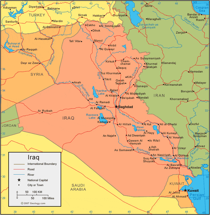 [Update] Bản đồ hành chính đất nước Iraq (Iraq Map) phóng to năm 2022 20