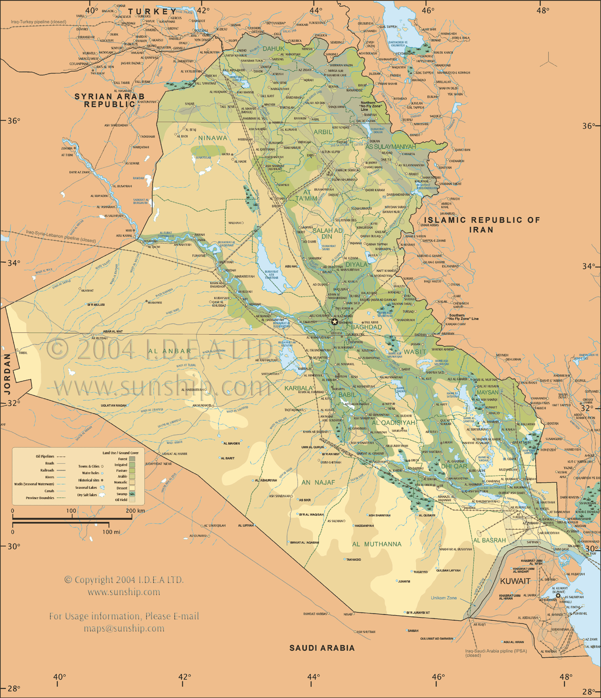 [Update] Bản đồ hành chính đất nước Iraq (Iraq Map) phóng to năm 2022 29