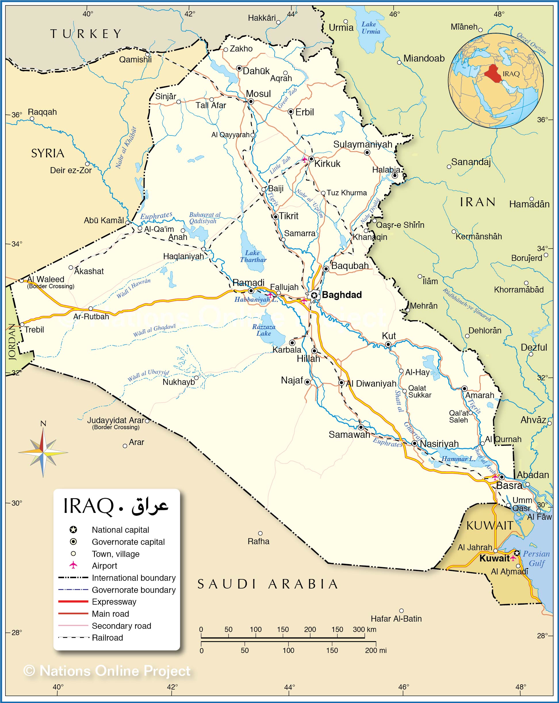 [Update] Bản đồ hành chính đất nước Iraq (Iraq Map) phóng to năm 2022 31