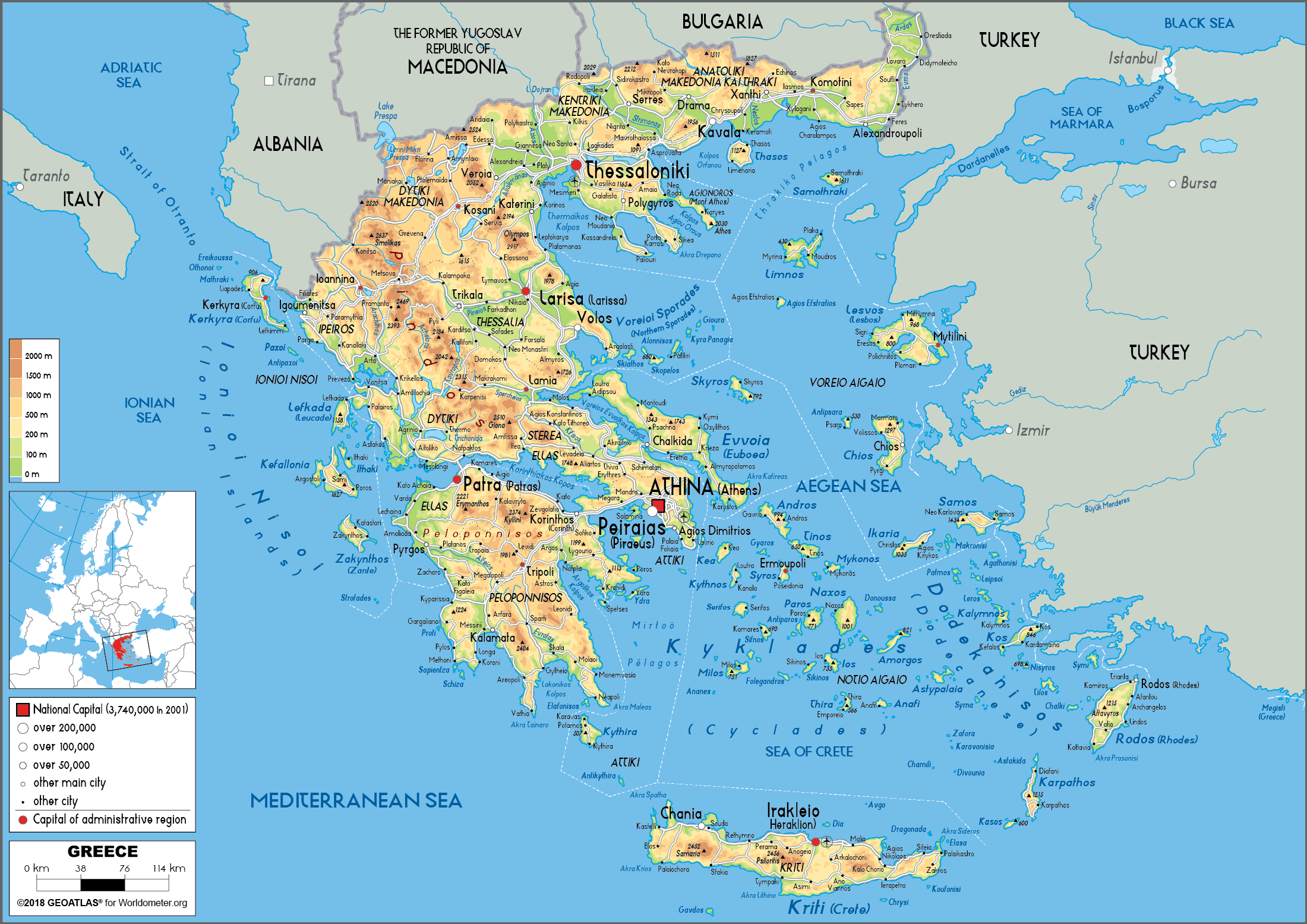 [Update] Bản đồ nước Hy Lạp (GREECE) khổ lớn phóng to năm 2022 30