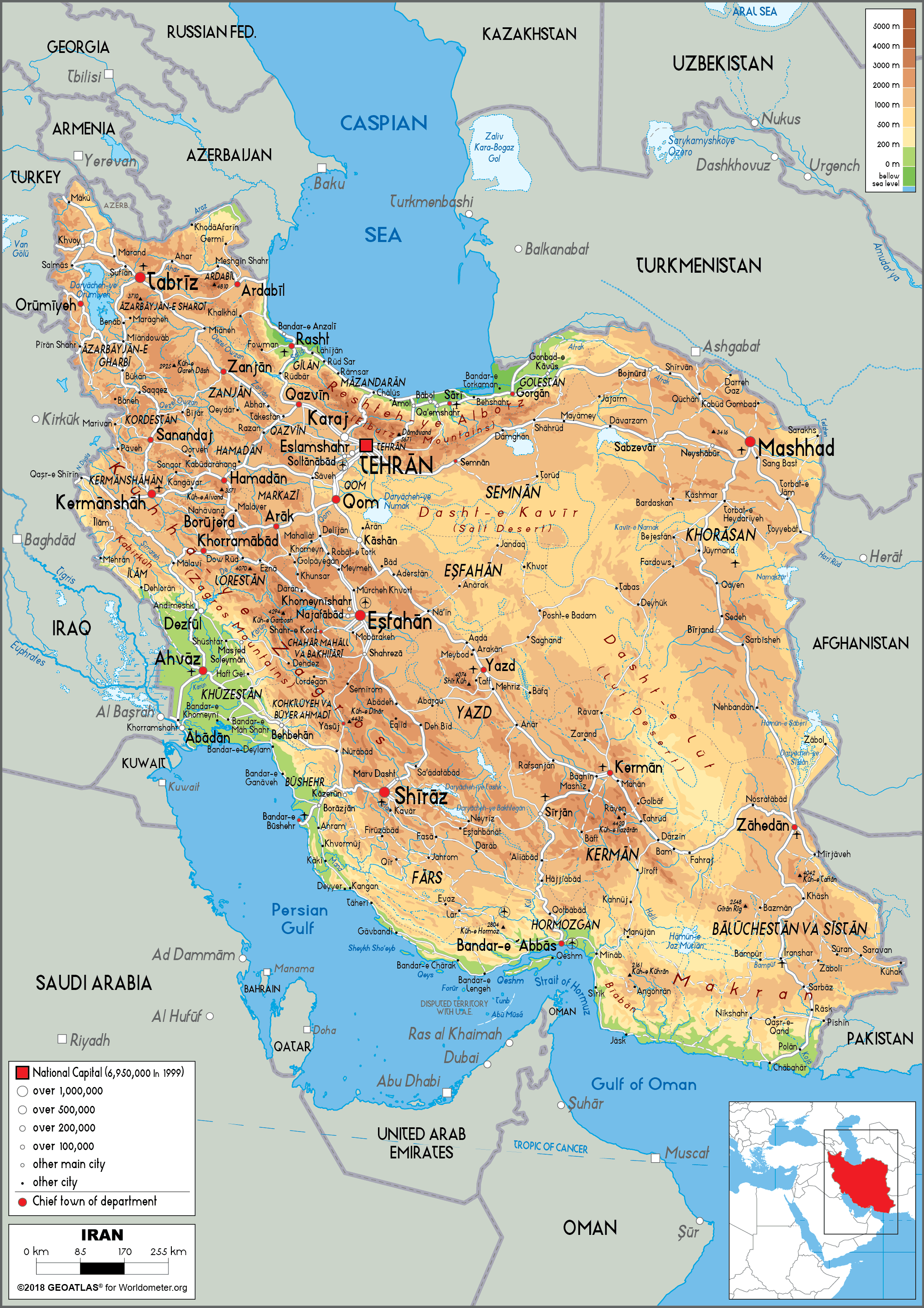 [Update] Bản đồ hành chính đất nước Iran (Iran Map) phóng to năm 2022 28