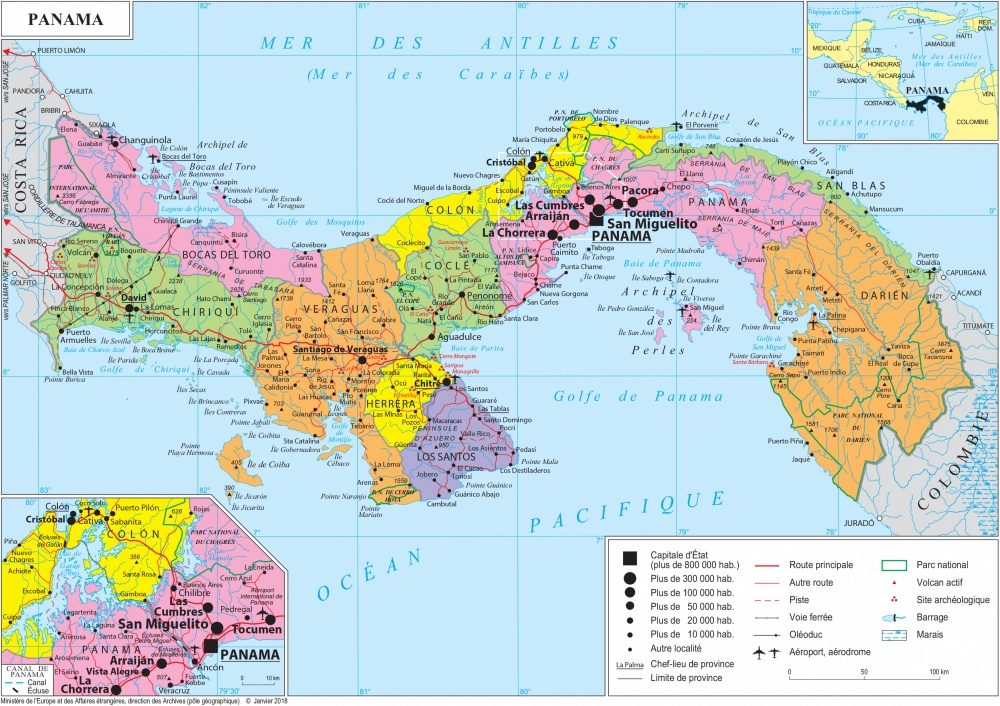 [Update] Bản đồ hành chính đất nước Panama (Panama Map) phóng to năm 2022 24