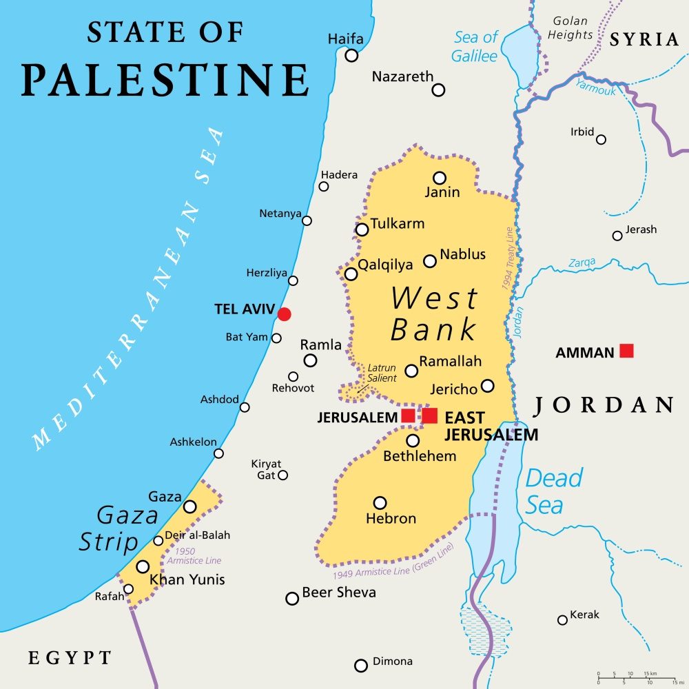 [Update] Bản đồ hành chính đất nước Palestine (Palestine Map) phóng to năm 2022 20