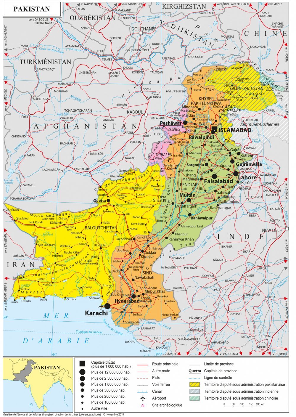 [Update] Bản đồ hành chính đất nước Pakistan (Pakistan Map) phóng to năm 2022 25