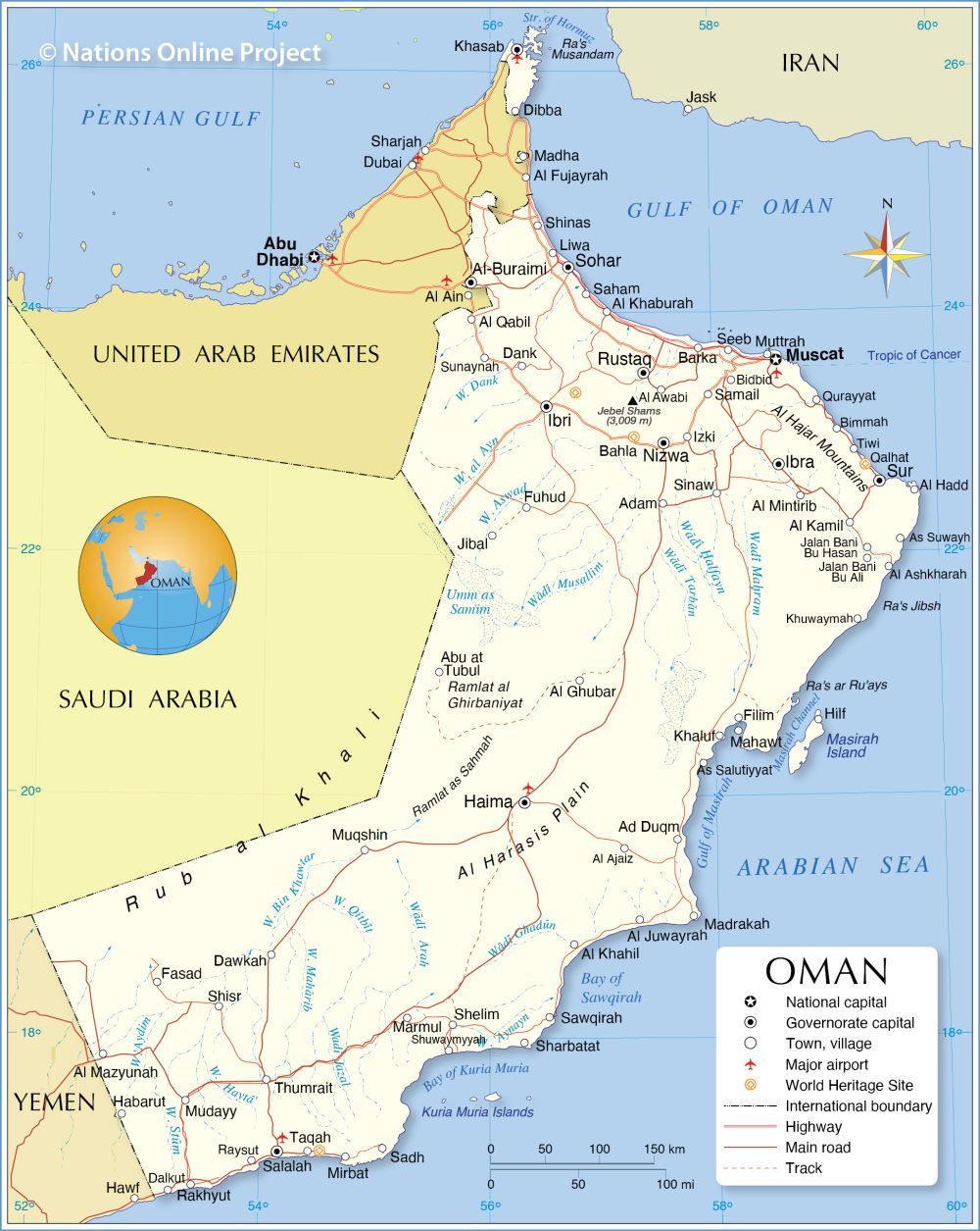 [Update] Bản đồ hành chính đất nước Oman (Oman Map) phóng to năm 2022 31