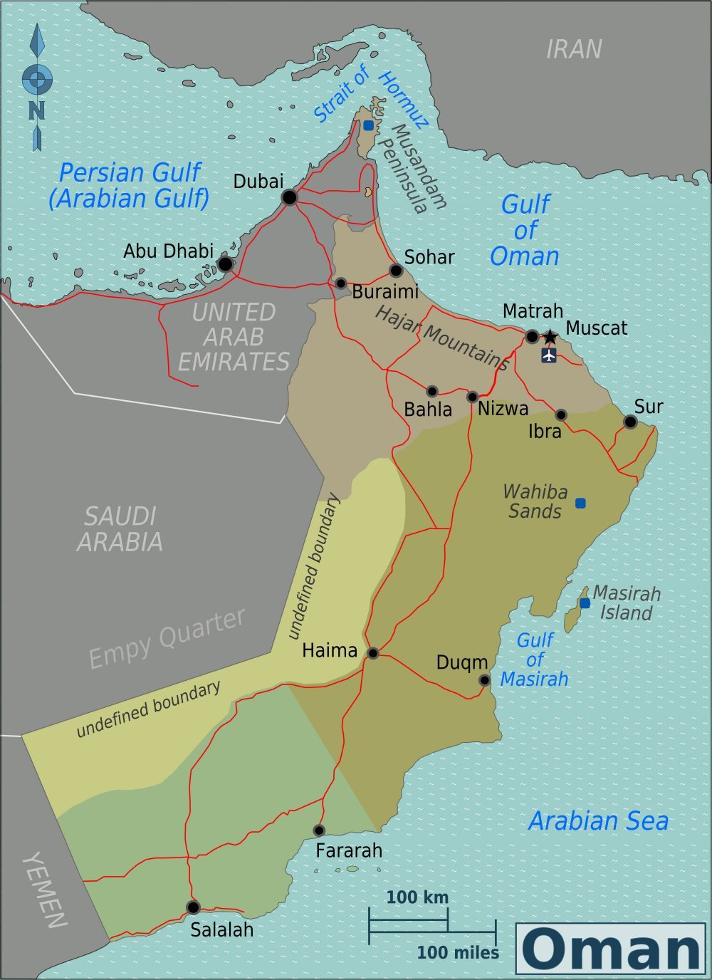 [Update] Bản đồ hành chính đất nước Oman (Oman Map) phóng to năm 2022 28