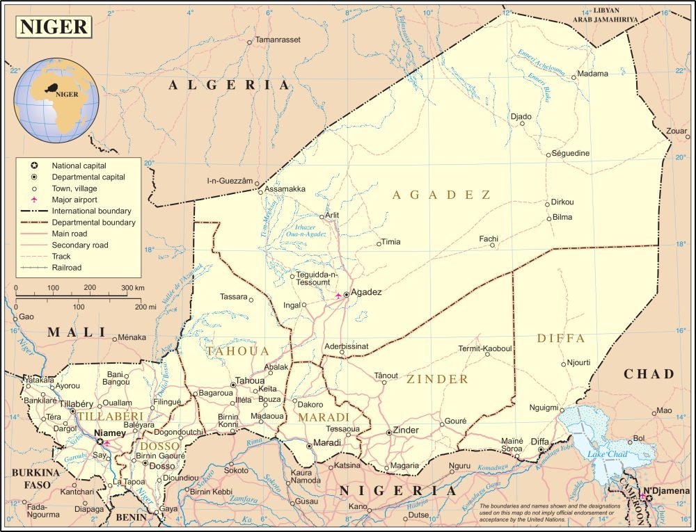 [Update] Bản đồ hành chính đất nước Niger (Niger Map) phóng to năm 2022 21
