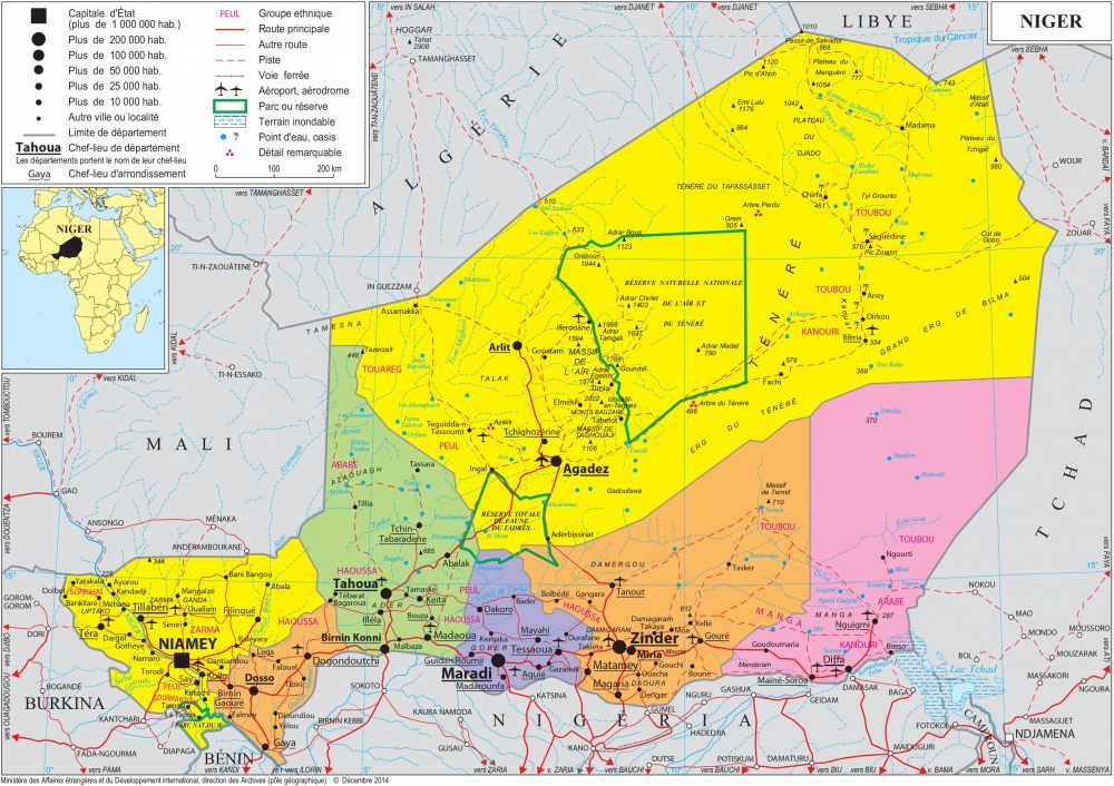 [Update] Bản đồ hành chính đất nước Niger (Niger Map) phóng to năm 2022 22
