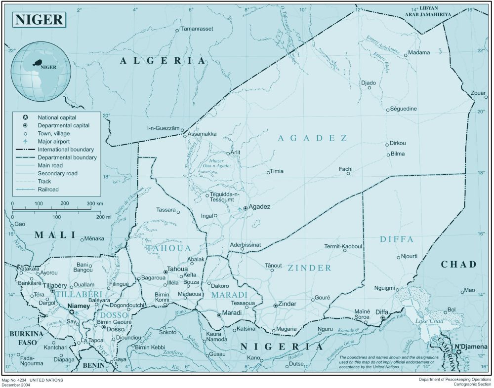 [Update] Bản đồ hành chính đất nước Niger (Niger Map) phóng to năm 2022 20
