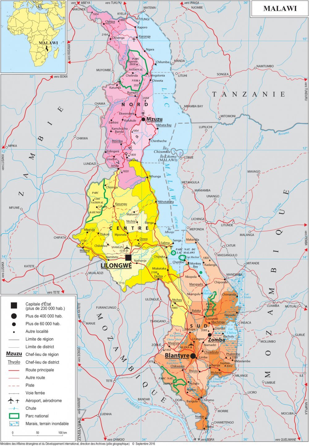 [Update] Bản đồ hành chính đất nước Malawi (Malawi Map) phóng to năm 2022 14