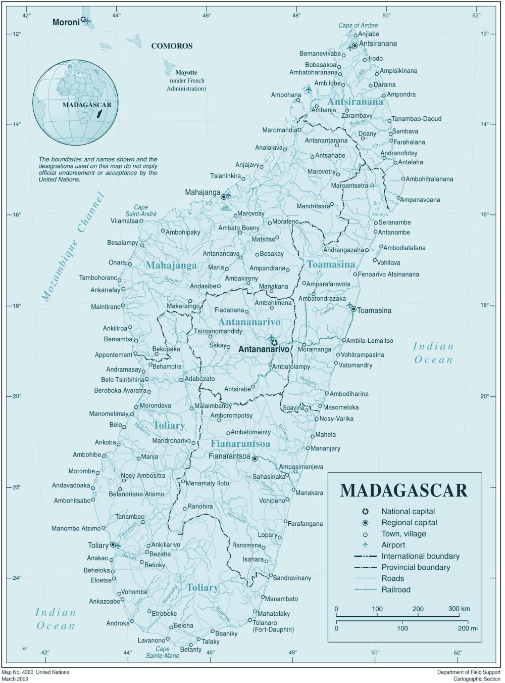 [Update] Bản đồ hành chính đất nước Madagascar (Madagascar Map) phóng to năm 2022 23