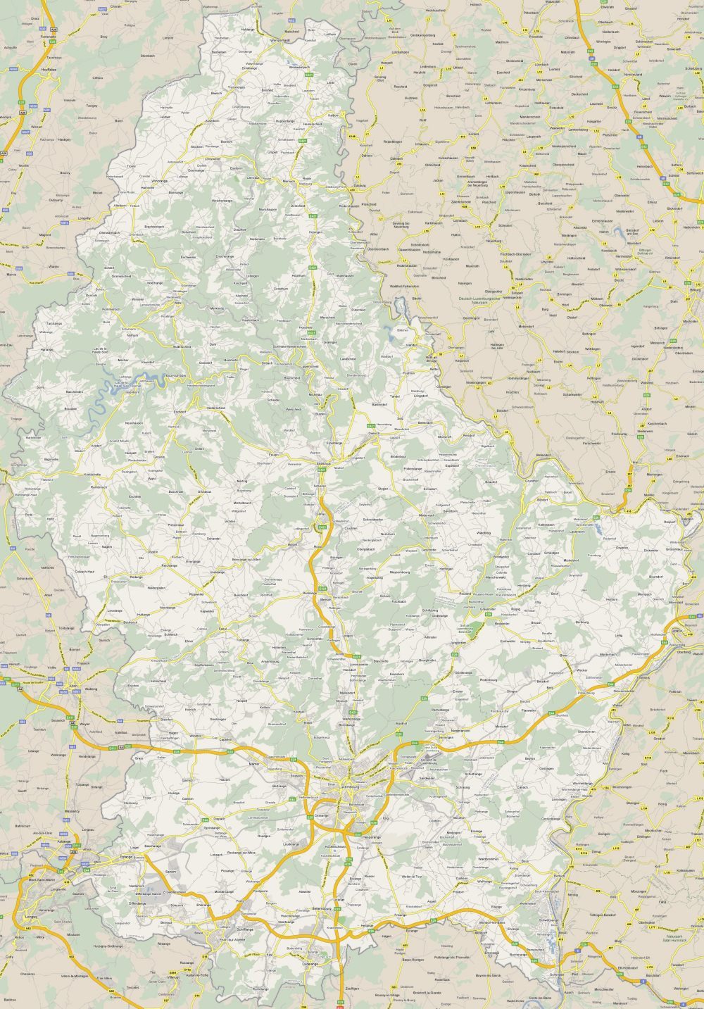 [Update] Bản đồ hành chính đất nước Luxembourg (Luxembourg Map) phóng to năm 2022 25