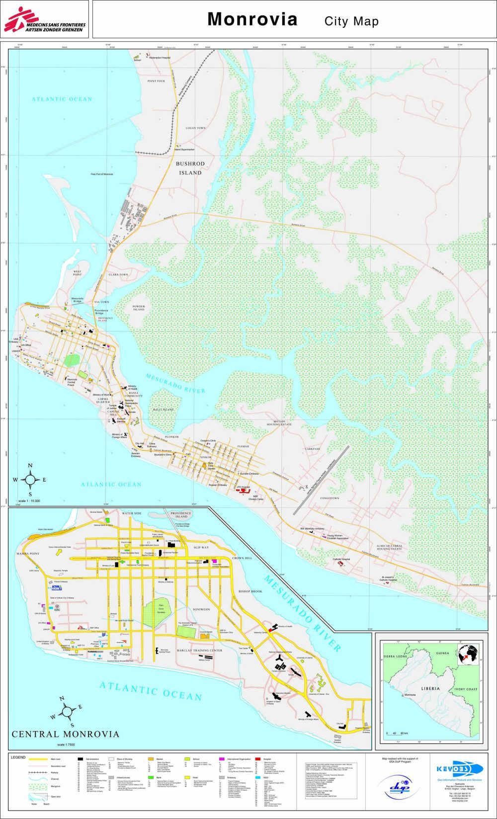 [Update] Bản đồ hành chính đất nước Liberia (Liberia Map) phóng to năm 2022 24