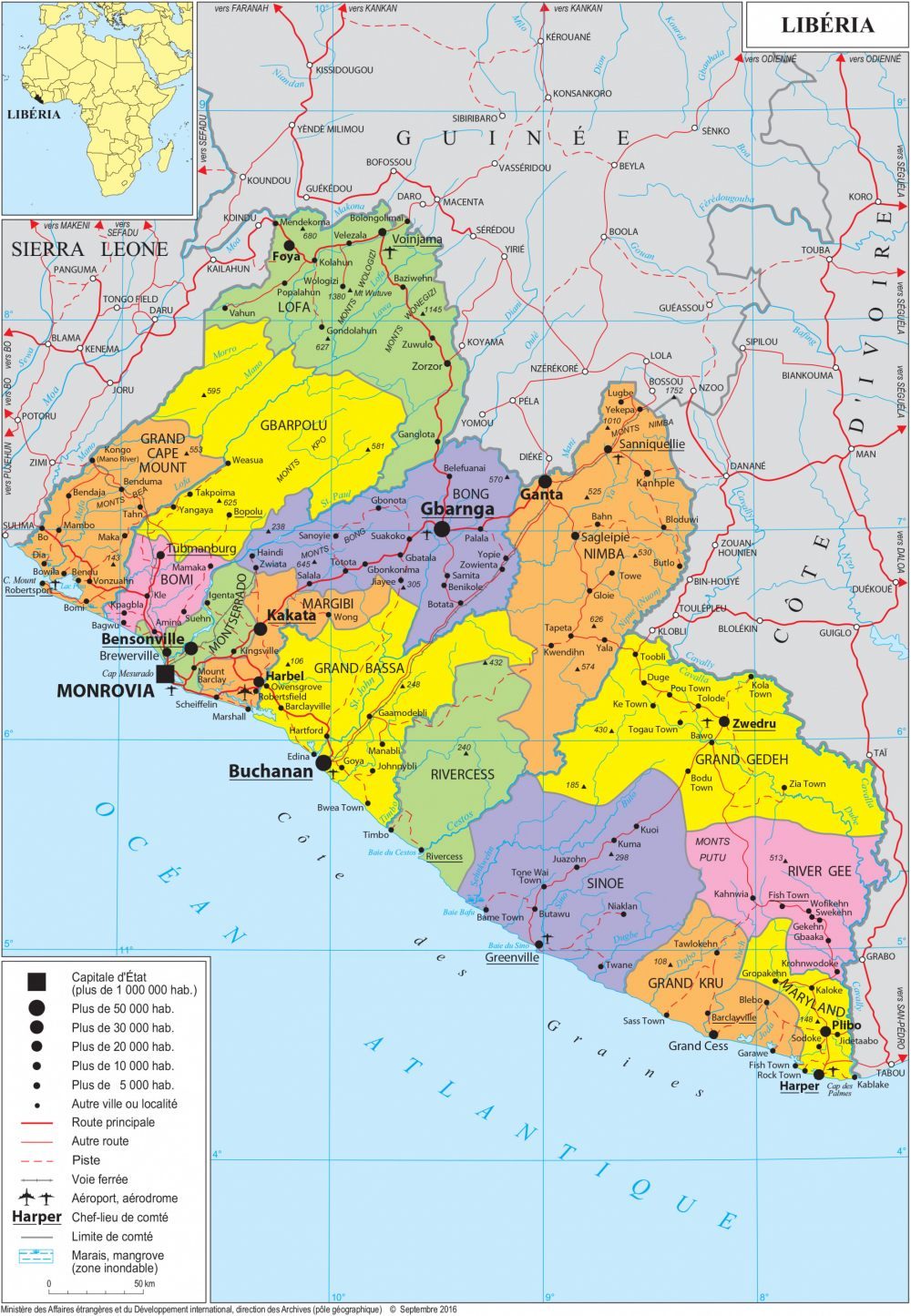 [Update] Bản đồ hành chính đất nước Liberia (Liberia Map) phóng to năm 2022 21