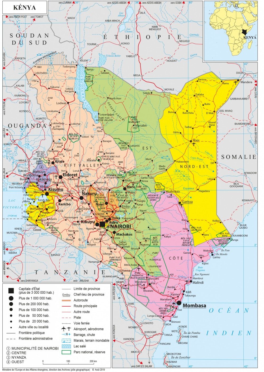 [Update] Bản đồ hành chính đất nước Kenya (Kenya Map) phóng to năm 2022 31