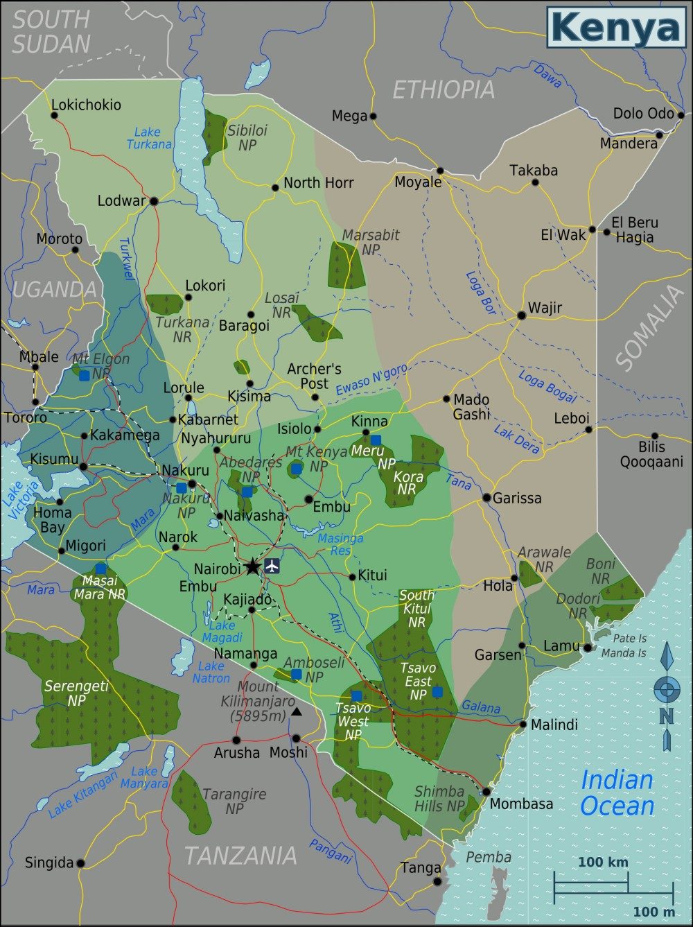 [Update] Bản đồ hành chính đất nước Kenya (Kenya Map) phóng to năm 2022 29