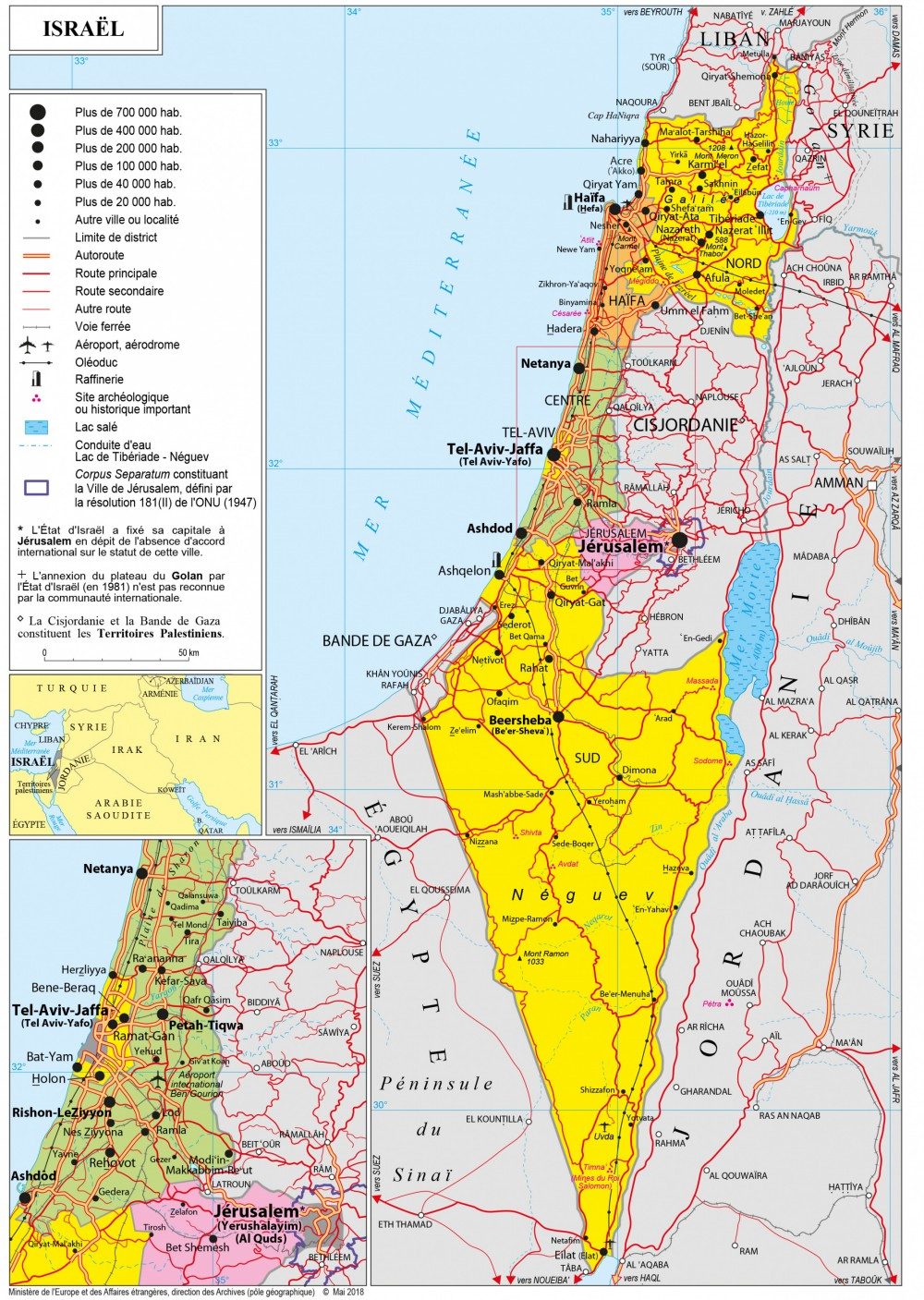 [Update] Bản đồ hành chính đất nước Israel (Israel Map) phóng to năm 2022 18