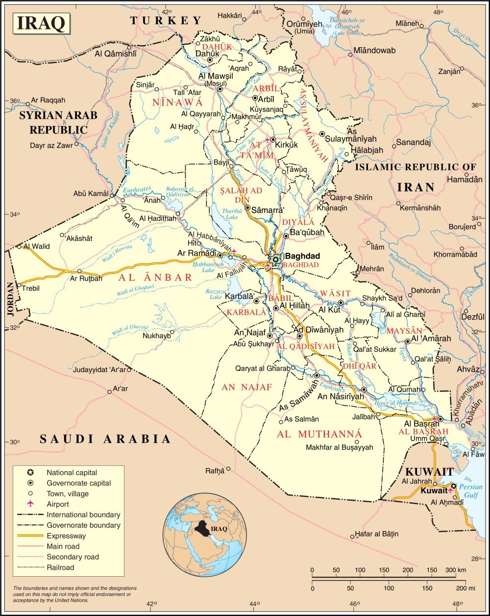 [Update] Bản đồ hành chính đất nước Iraq (Iraq Map) phóng to năm 2022 25