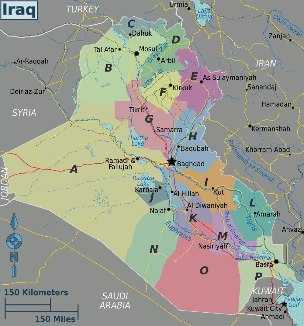 [Update] Bản đồ hành chính đất nước Iraq (Iraq Map) phóng to năm 2022 24
