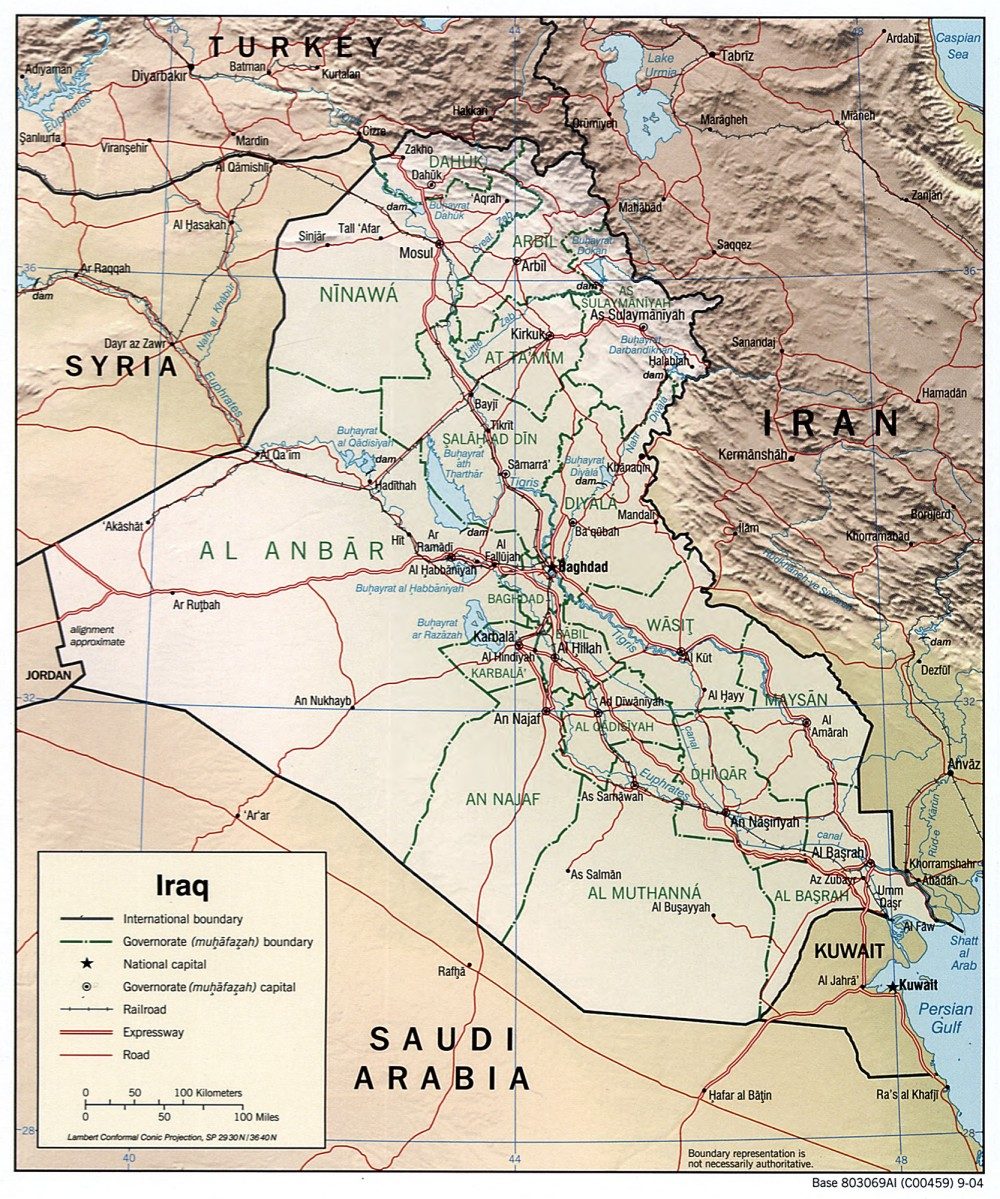 [Update] Bản đồ hành chính đất nước Iraq (Iraq Map) phóng to năm 2022 26
