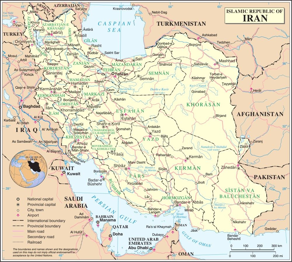 [Update] Bản đồ hành chính đất nước Iran (Iran Map) phóng to năm 2022 21