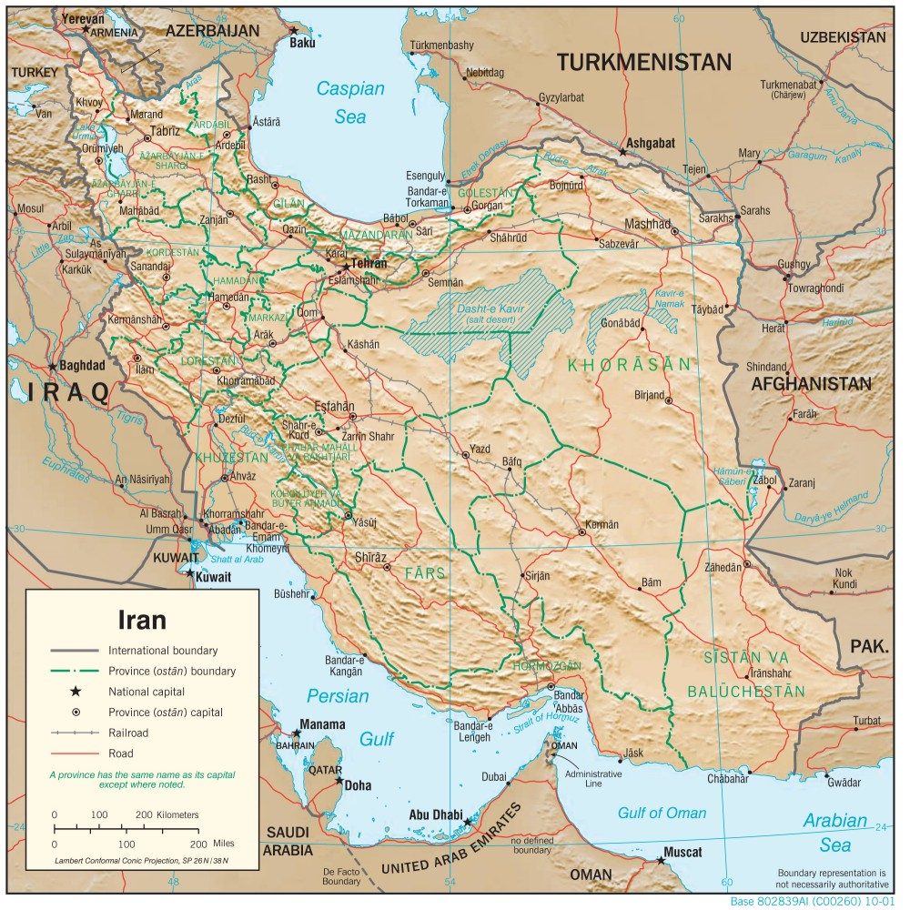 [Update] Bản đồ hành chính đất nước Iran (Iran Map) phóng to năm 2022 24