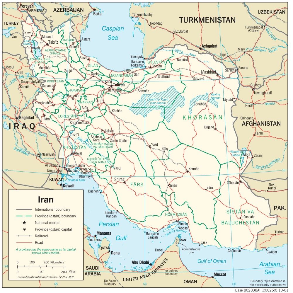 [Update] Bản đồ hành chính đất nước Iran (Iran Map) phóng to năm 2022 25