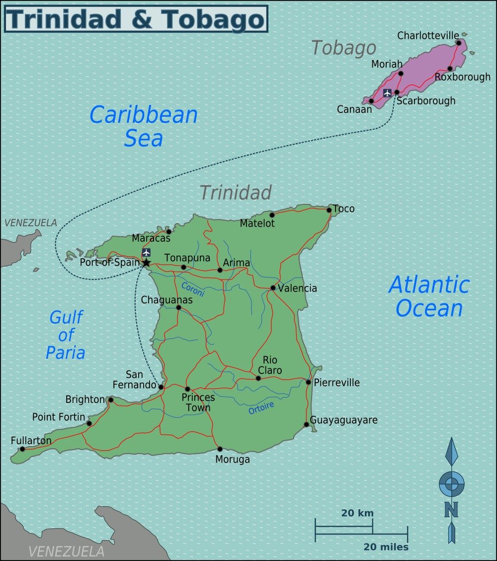 [Update] Bản đồ đất nước Trinidad và Tobago (Trinidad and Tobago Map) năm 2022 18