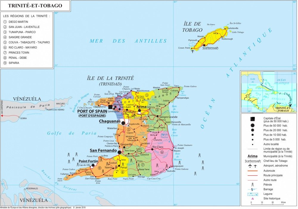 [Update] Bản đồ đất nước Trinidad và Tobago (Trinidad and Tobago Map) năm 2022 17