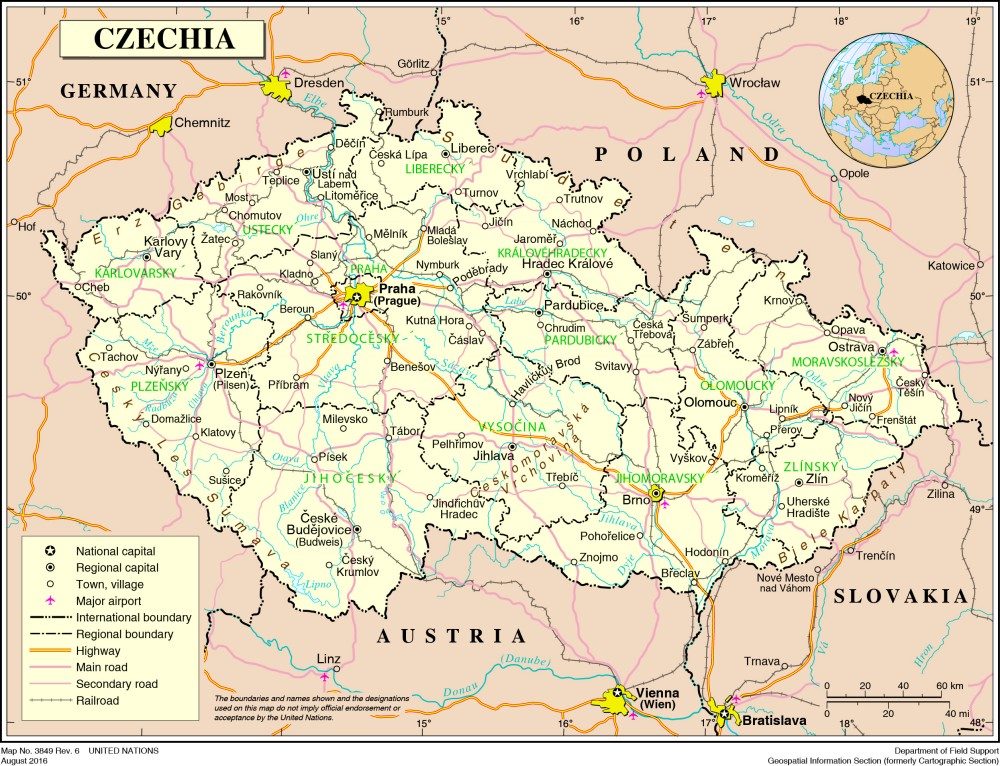 [Update] Bản đồ đất nước Séc (Czech Map) phóng to năm 2022 17