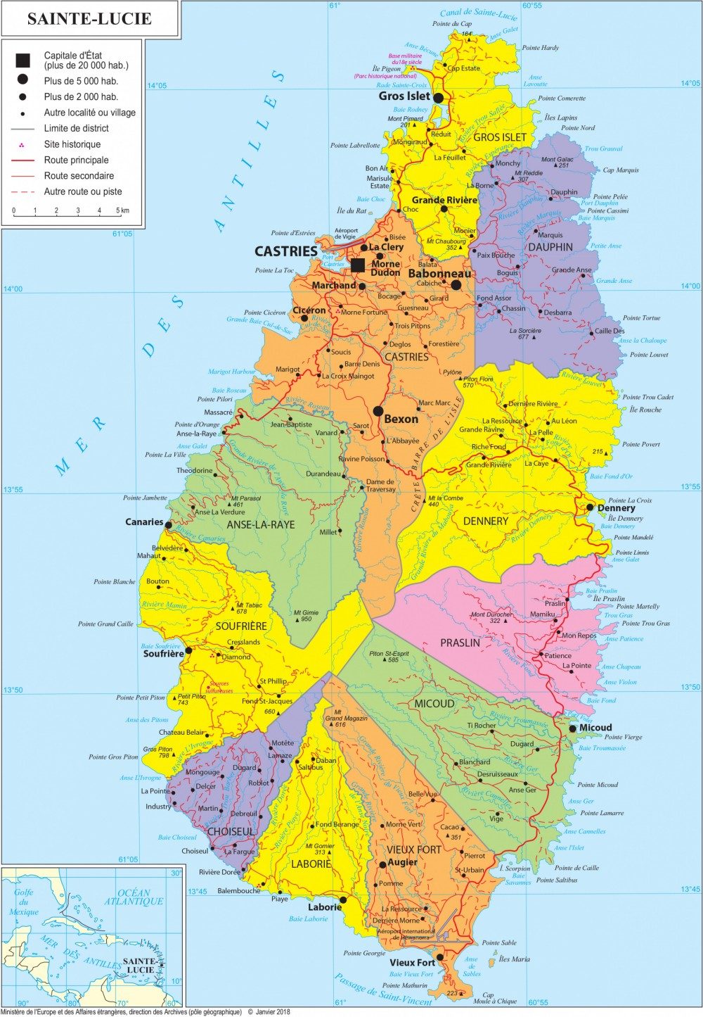 [Update] Bản đồ đất nước Saint Lucia (Saint Lucia Map) phóng to năm 2022 18