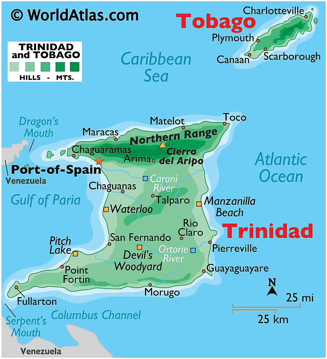[Update] Bản đồ đất nước Trinidad và Tobago (Trinidad and Tobago Map) năm 2022 14
