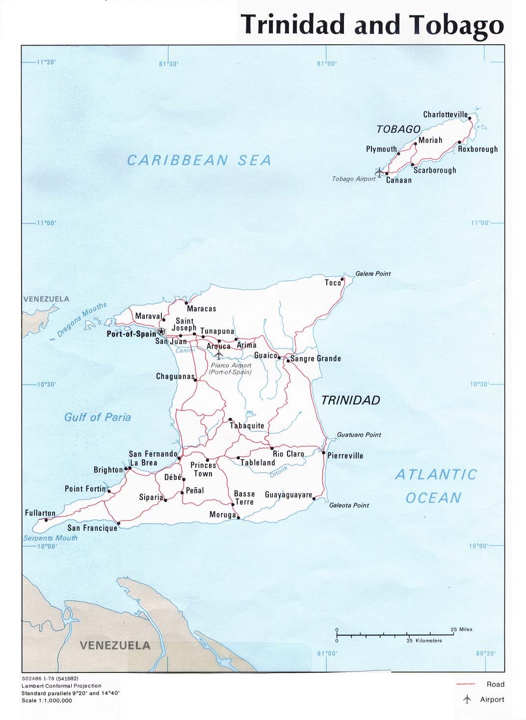 [Update] Bản đồ đất nước Trinidad và Tobago (Trinidad and Tobago Map) năm 2022 15