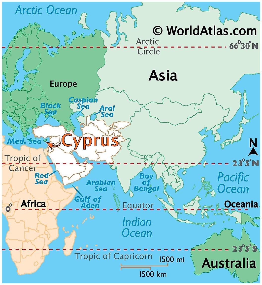 [Update] Bản đồ hành chính đất nước Síp (Cyprus) Map) phóng to năm 2022 16