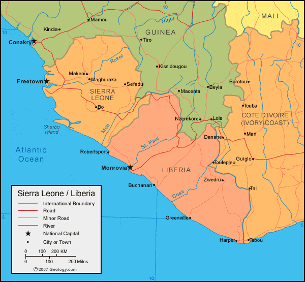 [Update] Bản đồ hành chính đất nước Sierra Leone (Sierra Leone Map) phóng to năm 2022 13
