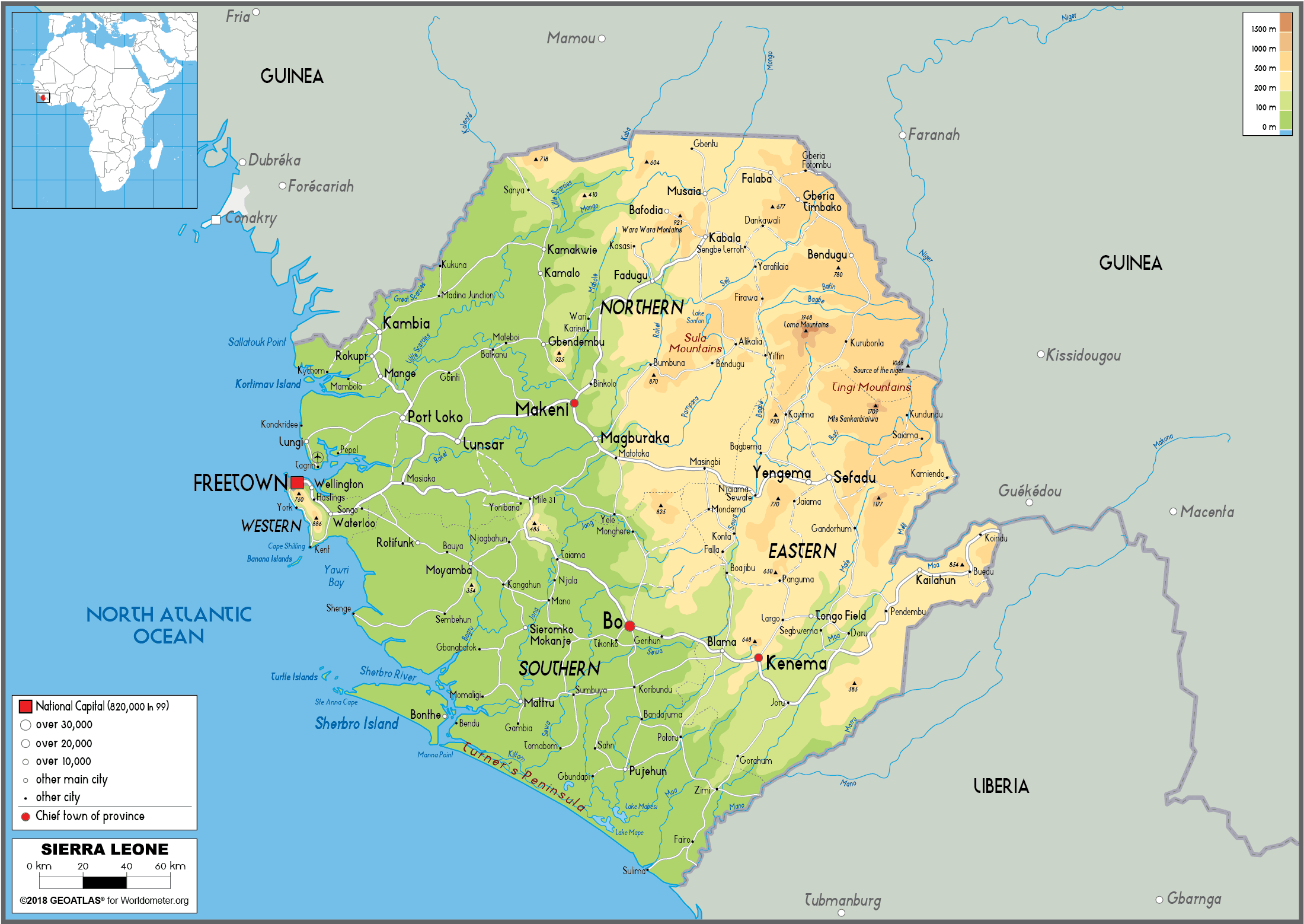 [Update] Bản đồ hành chính đất nước Sierra Leone (Sierra Leone Map) phóng to năm 2022 18
