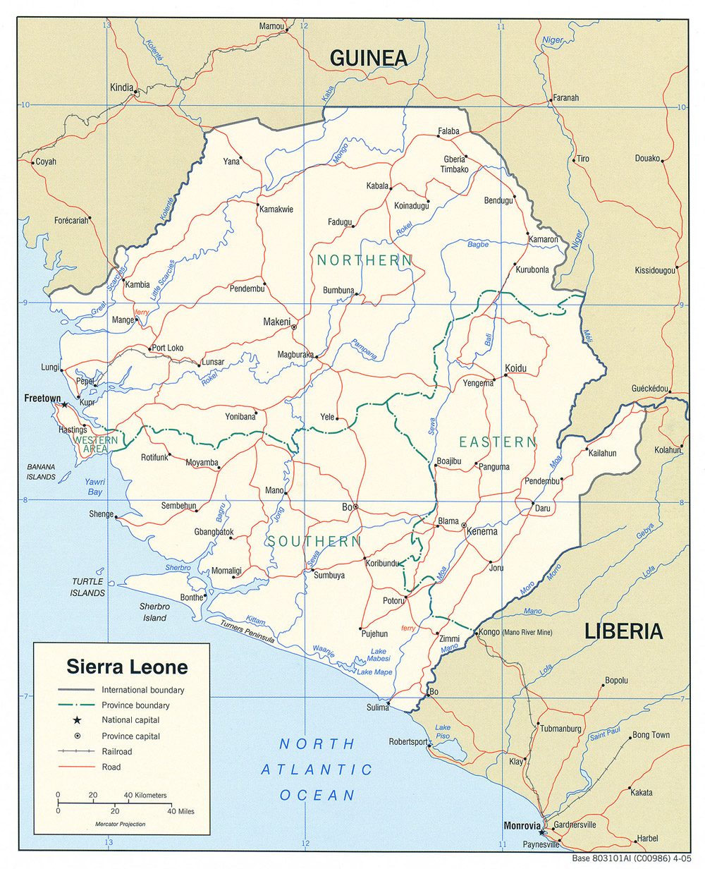[Update] Bản đồ hành chính đất nước Sierra Leone (Sierra Leone Map) phóng to năm 2022 19