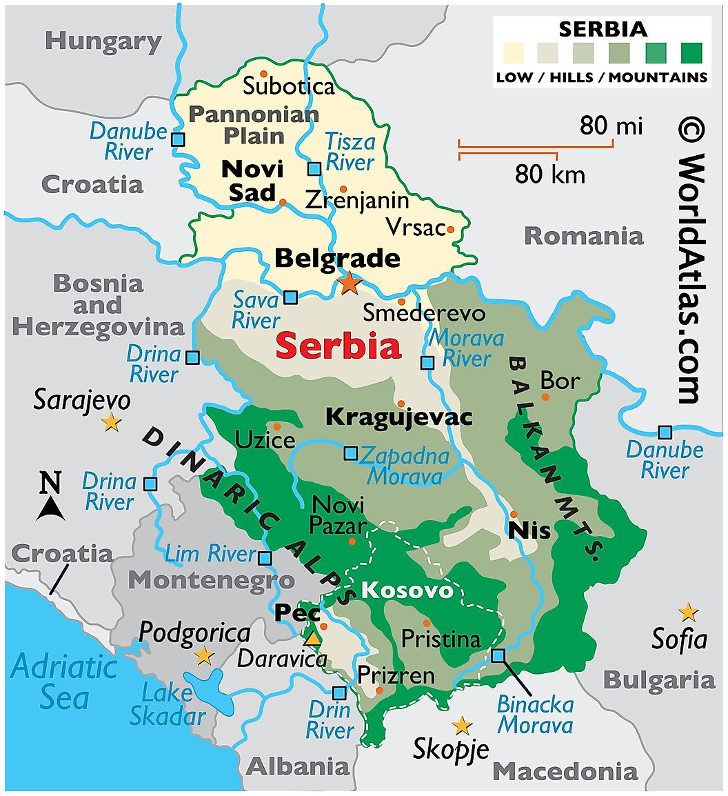 [Update] Bản đồ đất nước Serbia (Serbia Map) phóng to năm 2022 19