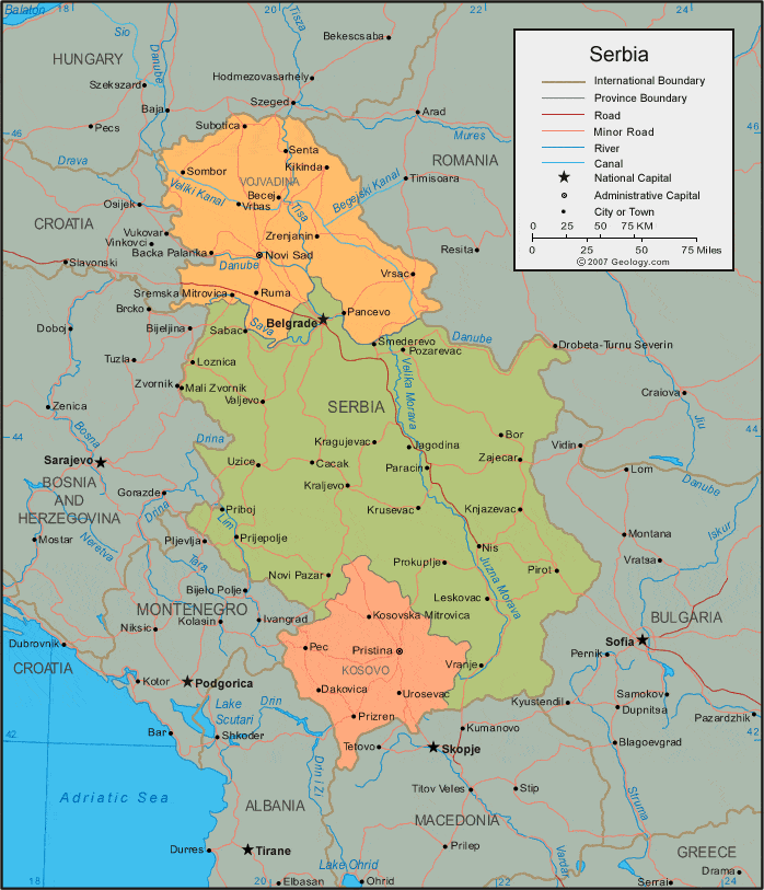 [Update] Bản đồ đất nước Serbia (Serbia Map) phóng to năm 2022 21